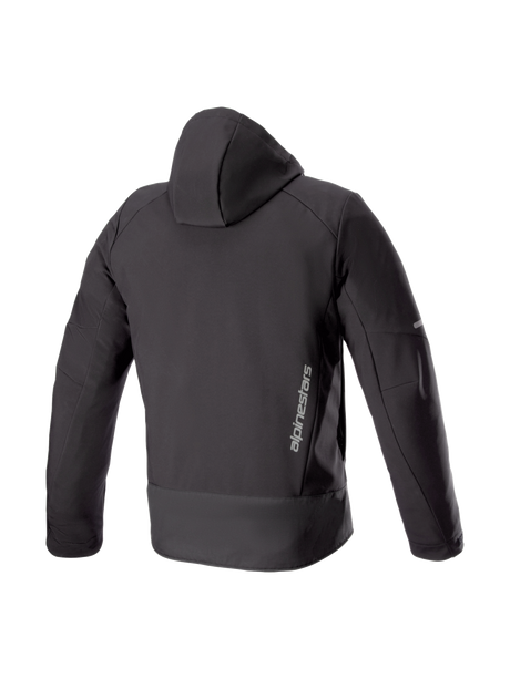 Alpinestars Neo Waterproof Hoodie Zwart, achteraanzicht