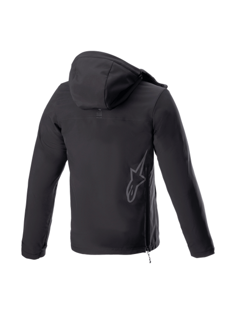 Alpinestars Sherpa Hoodie Zwart, achteraanzicht