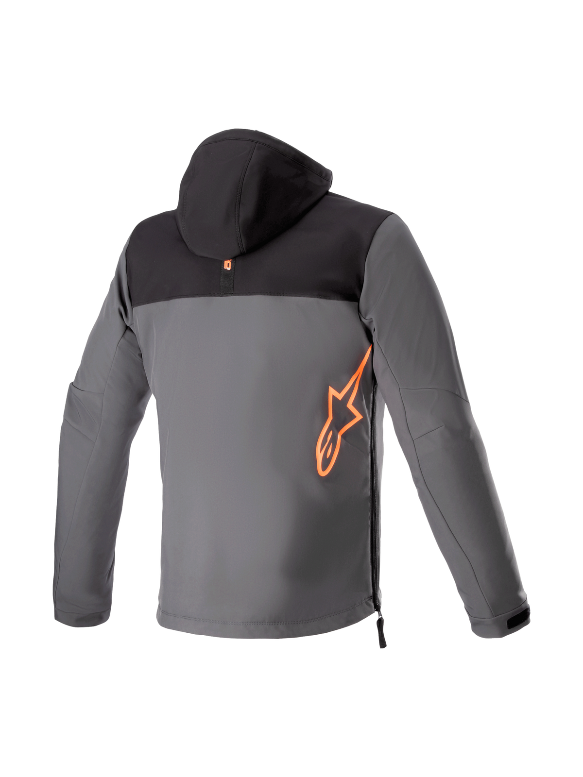 Alpinestars Sherpa Hoodie Zwart, grijs en rood, achteraanzicht