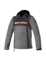 Alpinestars Sherpa Hoodie Zwart, grijs en rood, vooraanzicht