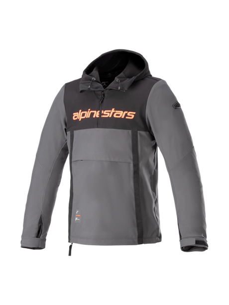 Alpinestars Sherpa Hoodie Zwart, grijs en rood, vooraanzicht