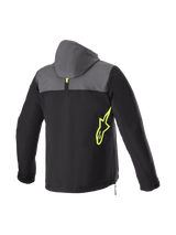 Alpinestars Sherpa Hoodie Grijs, zwart en fluogeel, achteraanzicht