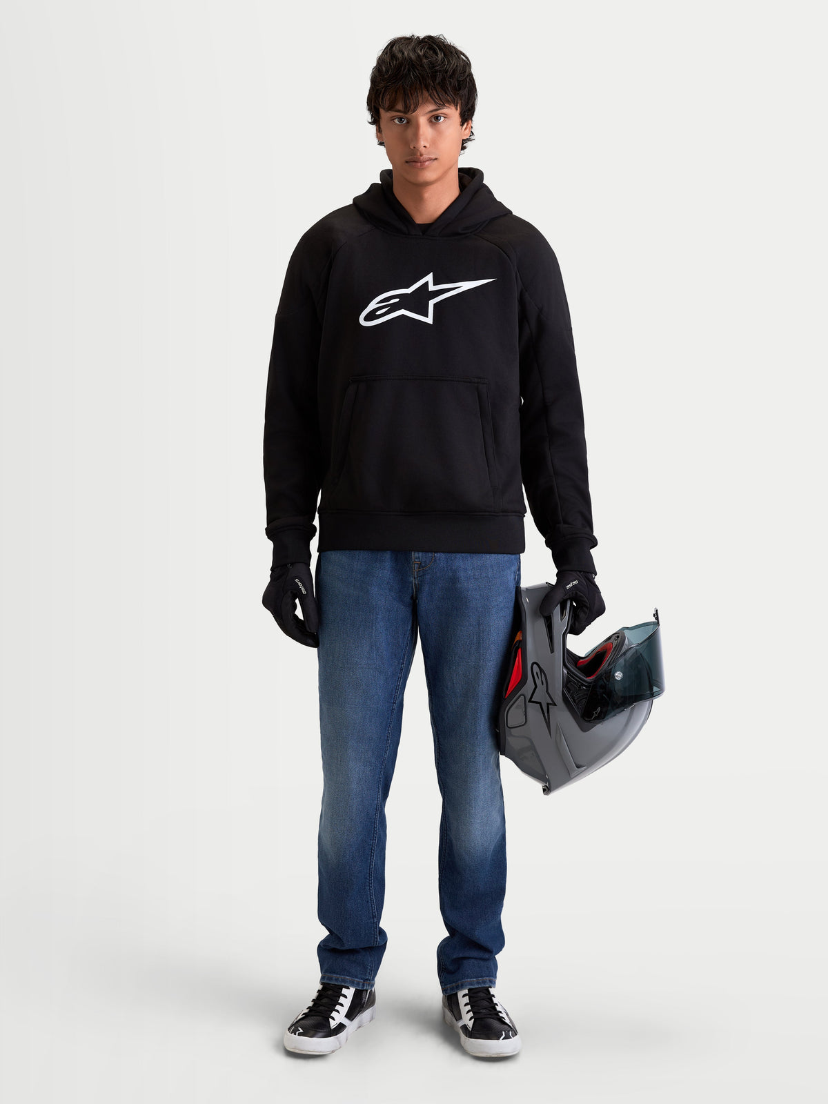 Alpinestars Angless Hoodie Zwart, productfoto 4