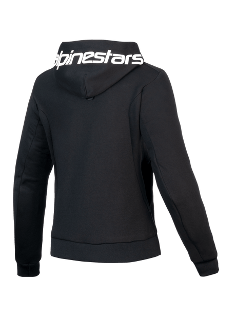 Alpinestars Chrome v2 Hoodie Dames Zwart en wit, achteraanzicht