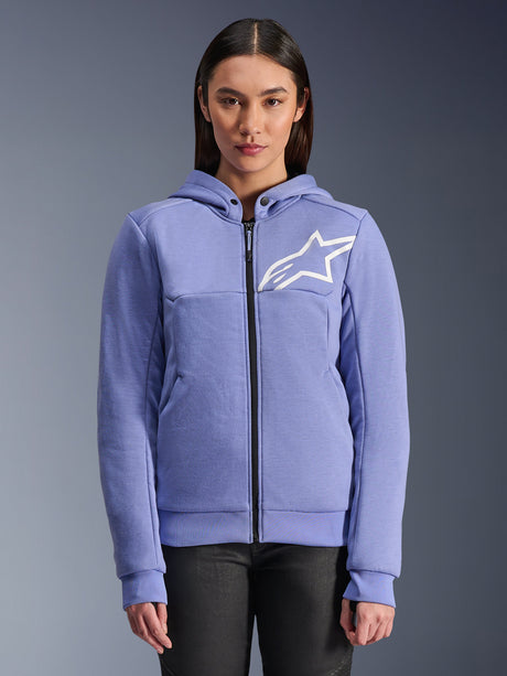 Alpinestars Chrome v2 Hoodie Dames Blauw en paars, productfoto 1