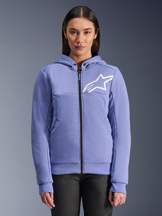 Alpinestars Chrome v2 Hoodie Dames Blauw en paars, productfoto 1