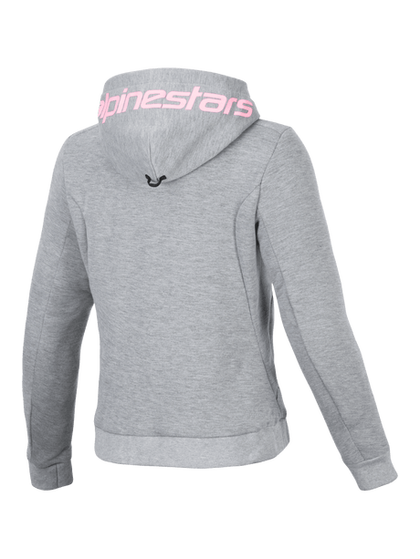 Alpinestars Chrome v2 Hoodie Dames Grijs en roze, achteraanzicht