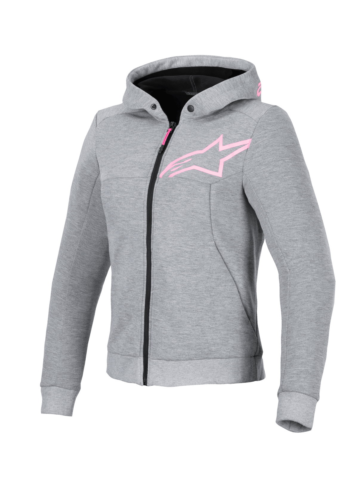 Alpinestars Chrome v2 Hoodie Dames Grijs en roze, vooraanzicht