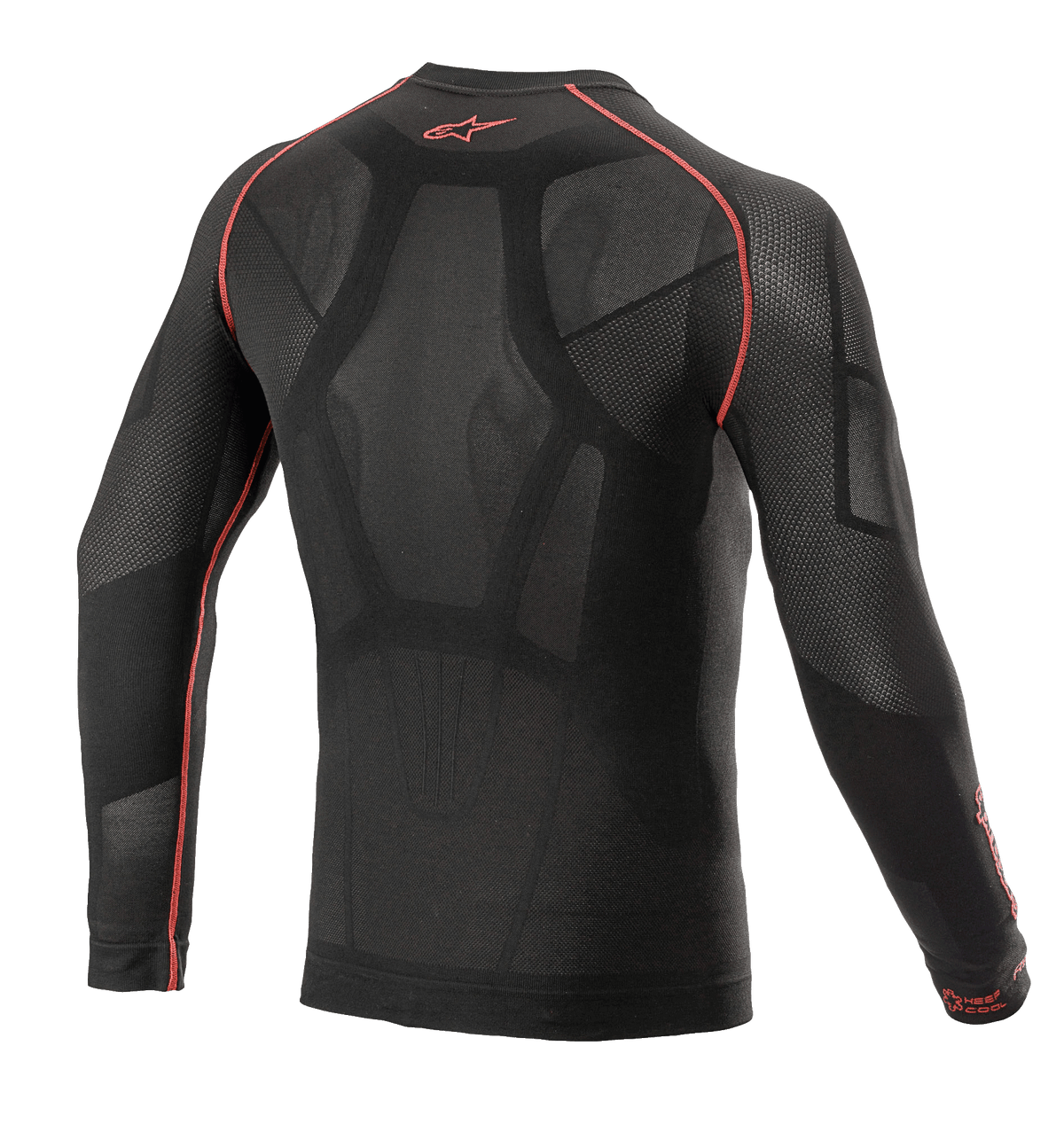 Alpinestars Ride Tech v2 Ondershirt Accessoire Rood, achteraanzicht
