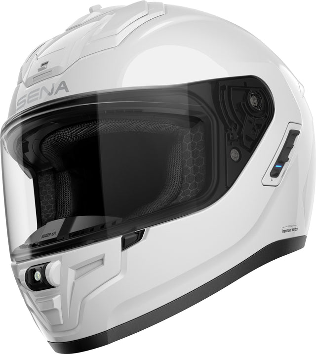 Sena Phantom Helm Wit, motorhelm van Sena, productfoto 1