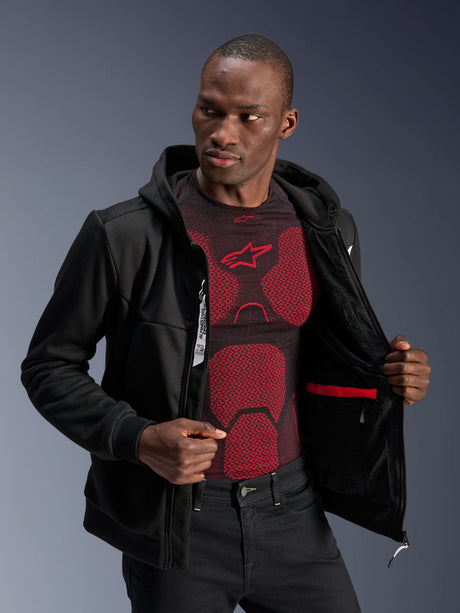Alpinestars Chrome v2 Motorjas Zwart en wit, productfoto 7