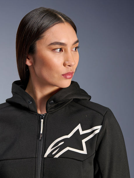 Alpinestars Chrome v2 Hoodie Dames Zwart en wit, productfoto 6