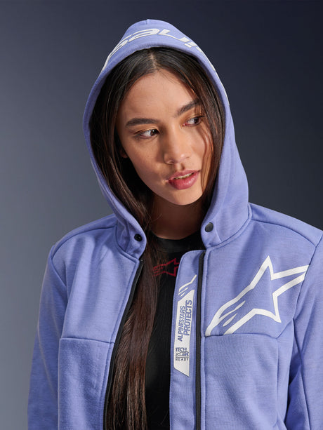Alpinestars Chrome v2 Hoodie Dames Blauw en paars, productfoto 5