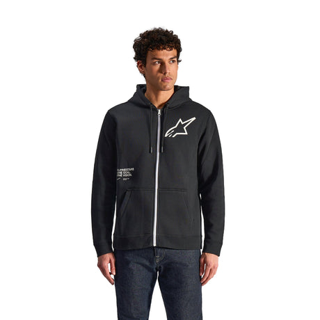 Alpinestars Transverse Hoodie Zwart en rood, productfoto 1