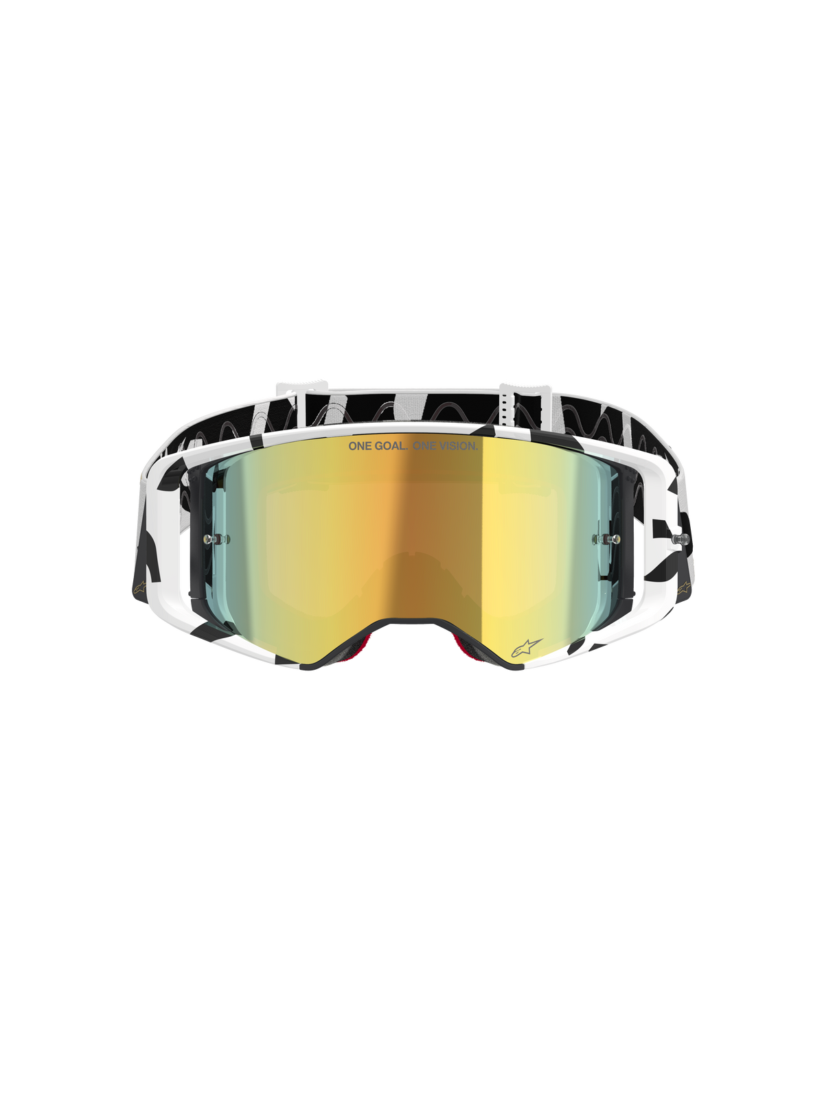 Alpinestars Supertech Corp Crossbril Wit en goud, productfoto 2