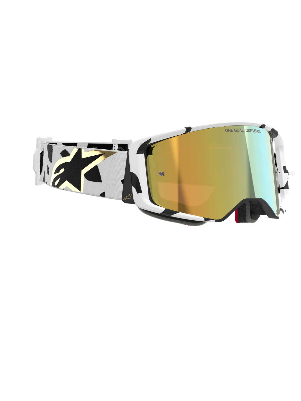 Alpinestars Supertech Corp Crossbril Wit en goud, productfoto 3