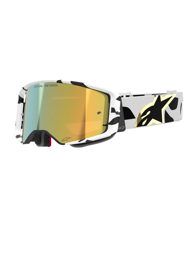 Alpinestars Supertech Corp Crossbril Wit en goud, productfoto 1