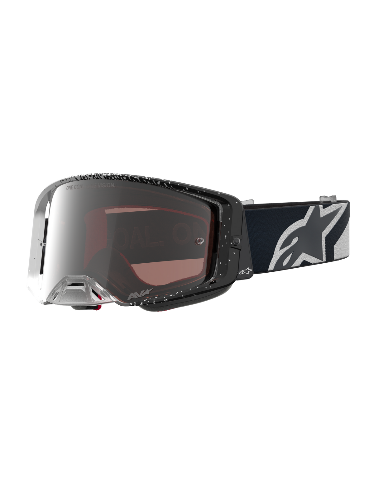 Alpinestars Supertech Hiten Crossbril Wit en zwart, productfoto 1
