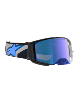 Alpinestars Supertech Hiten Crossbril Zwart en blauw, productfoto 3