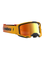 Alpinestars Vision 8 Amber Crossbril Rood en zwart met spiegellens, productfoto 3