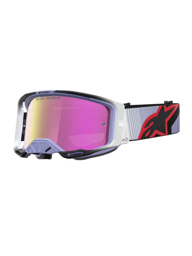 Alpinestars Vision 8 Maven Crossbril Paars, zwart en roze, productfoto 1