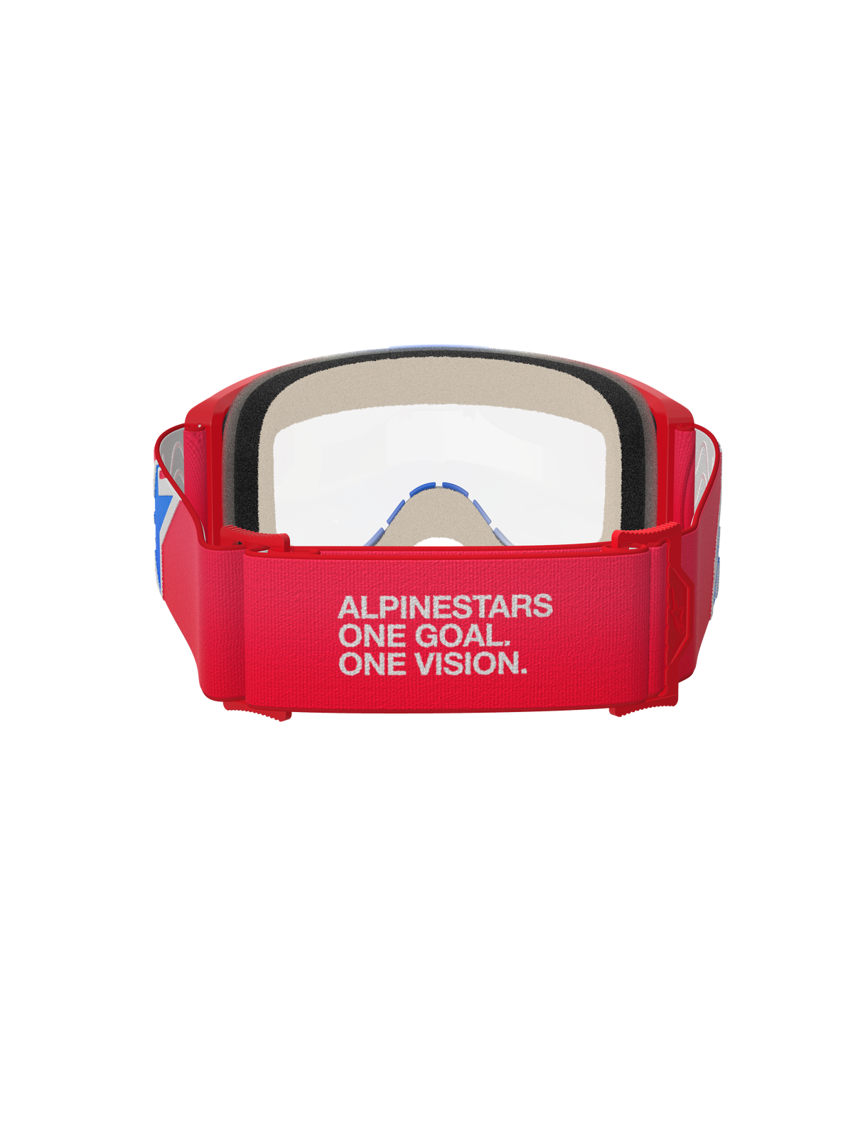 Alpinestars Vision 5 Corp Crossbril Rood, wit en blauw, productfoto 4