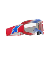 Alpinestars Vision 5 Corp Crossbril Rood, wit en blauw, productfoto 3