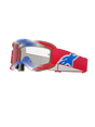 Alpinestars Vision 5 Corp Crossbril Rood, wit en blauw, productfoto 1