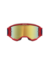 Alpinestars Vision 5 Drag Crossbril Rood, blauw en goud, productfoto 2