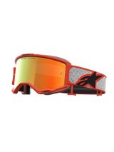 Alpinestars Vision 5 Rora Crossbril Zilver, oranje en rood, productfoto 1