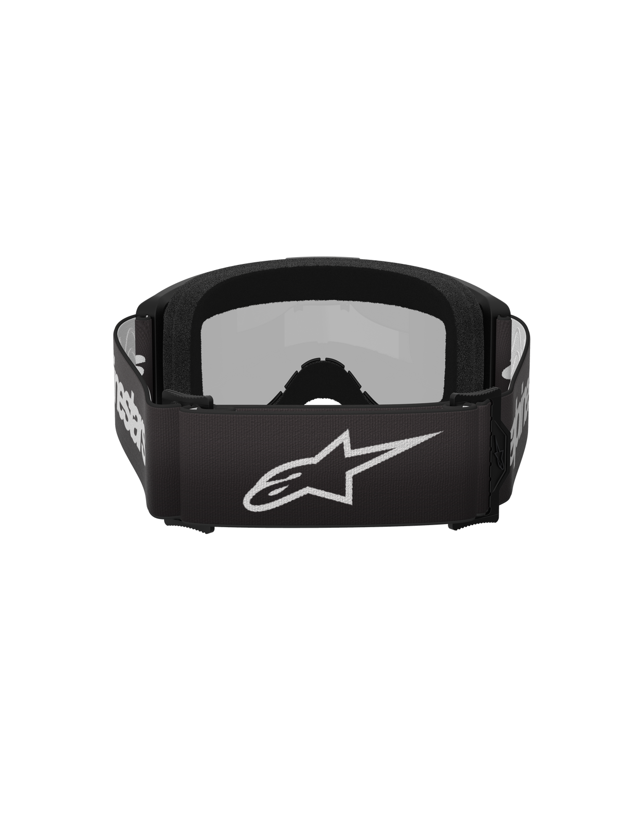 Alpinestars Vision 3 Wordmark Crossbril Zwart en zilver, productfoto 4
