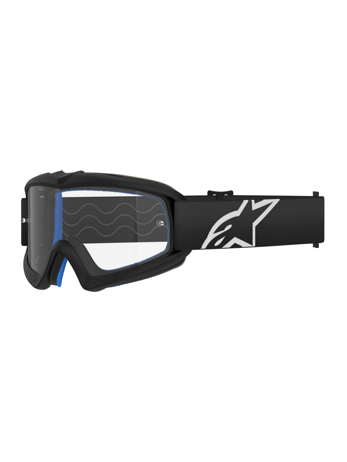 Alpinestars Vision Youth Corp Crossbril Junior Zwart en transparant, productfoto 1