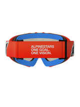 Alpinestars Vision Youth Corp Crossbril Junior Oranje met rode spiegellens, productfoto 4