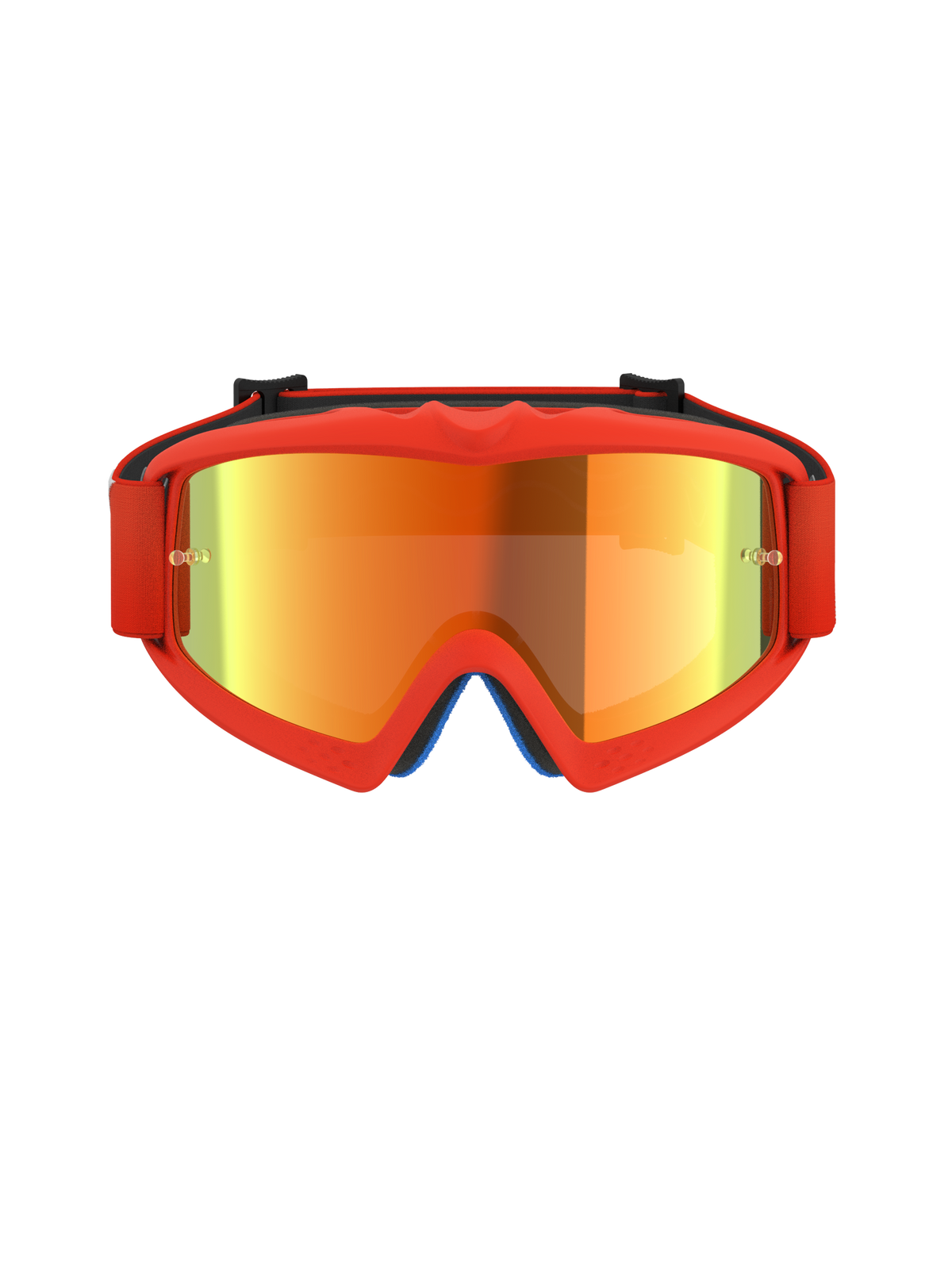 Alpinestars Vision Youth Corp Crossbril Junior Oranje met rode spiegellens, productfoto 2