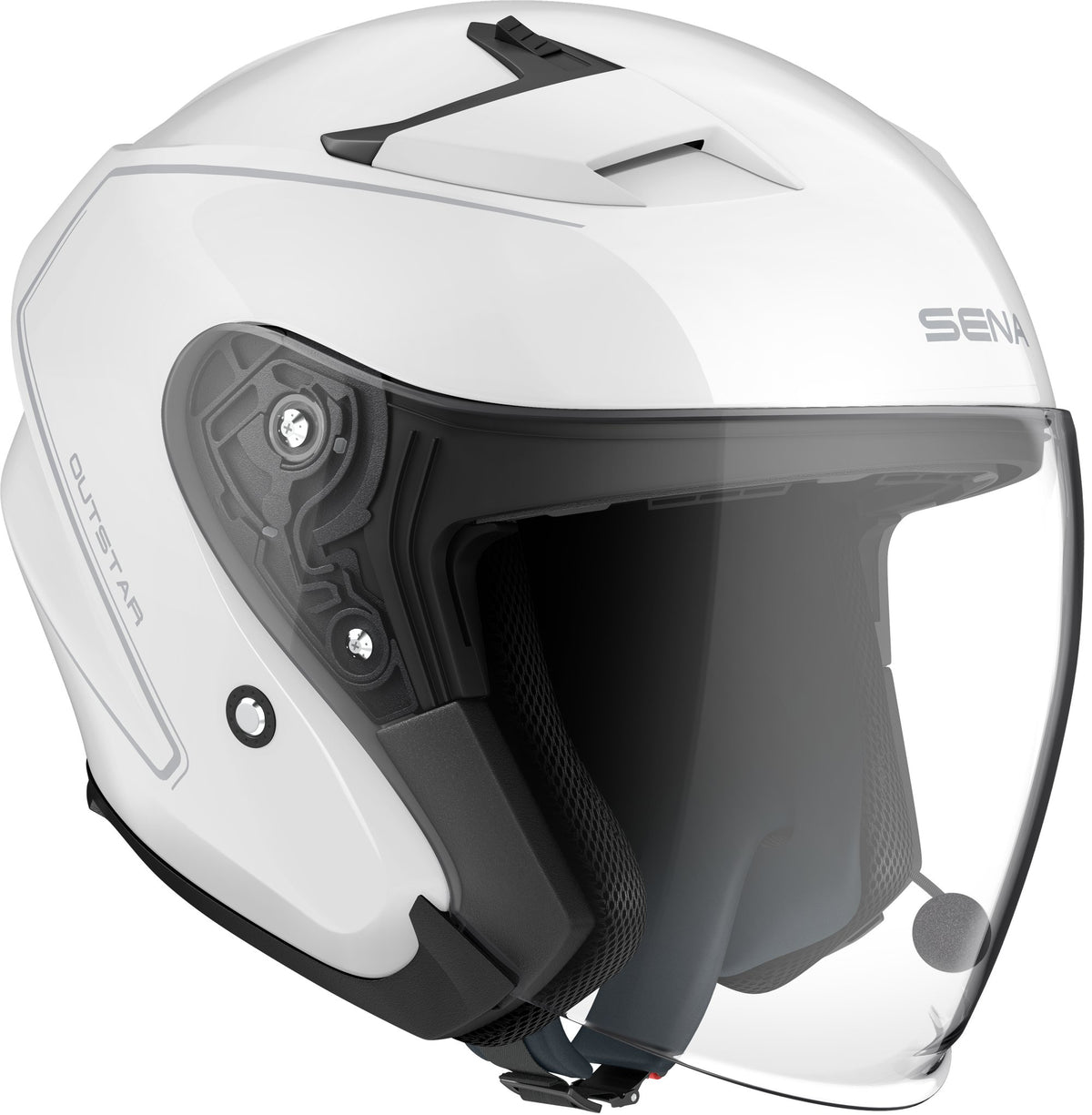 Sena Outstar 2 Helm Wit, motorhelm van Sena, productfoto 6