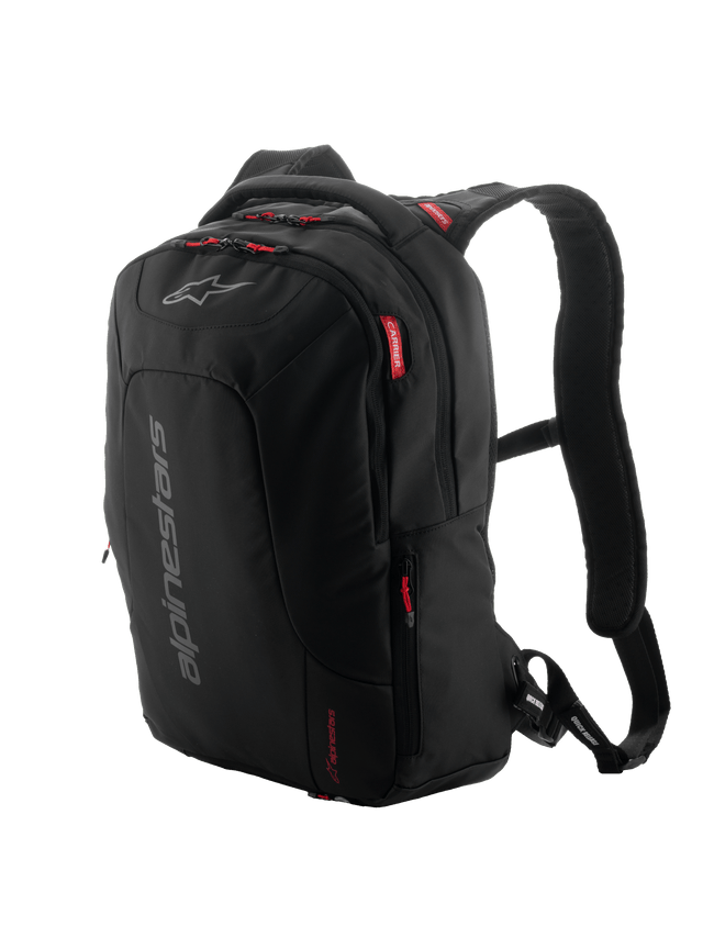 Alpinestars City Hunter v2 22L Rugzak Zwart, wit en rood, vooraanzicht