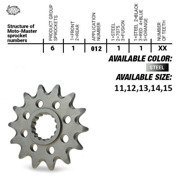 Moto-Master voortandwiel KTM Beta HVA GasGas 6101211