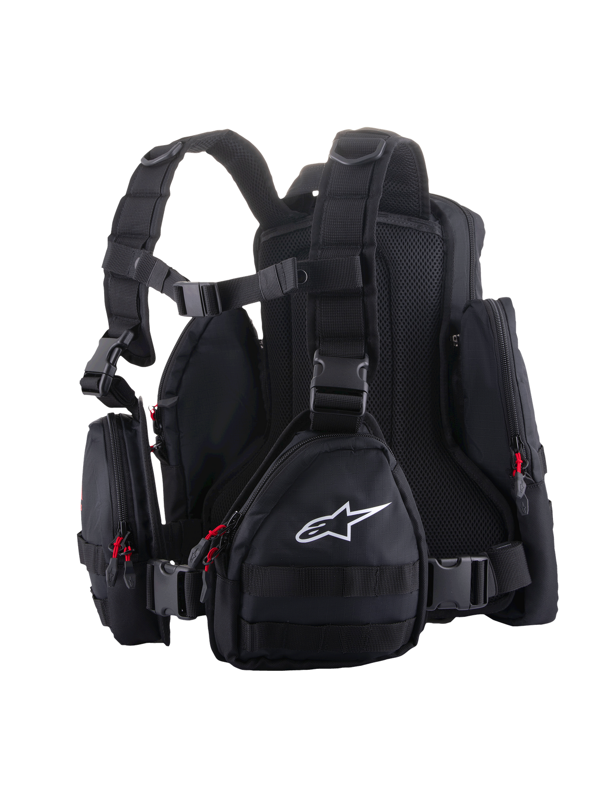 Alpinestars Techdura Rugzak Zwart en wit, achteraanzicht