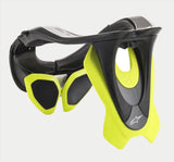 Alpinestars Bionic Neck Support Nekbrace Zwart en geel, achteraanzicht