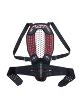Alpinestars Nucleon Plasma Rugprotector Zwart, rood en wit, vooraanzicht