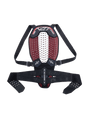 Alpinestars Nucleon Plasma Rugprotector Zwart, rood en wit, vooraanzicht