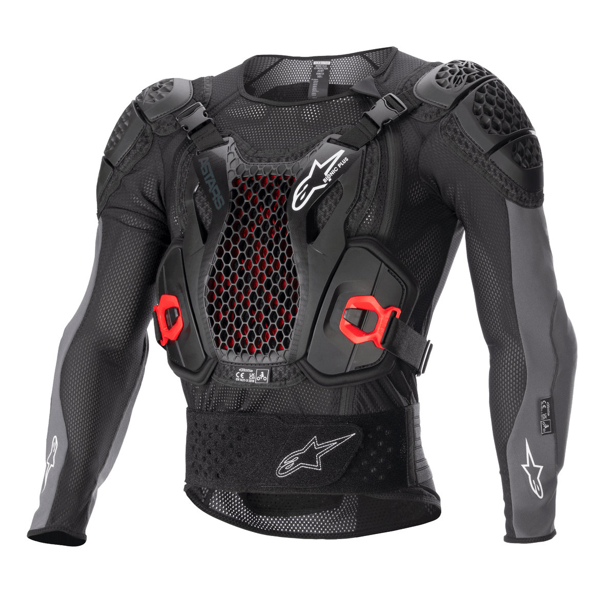 Alpinestars Bionic Plus v2 Bodyprotector Zwart, vooraanzicht