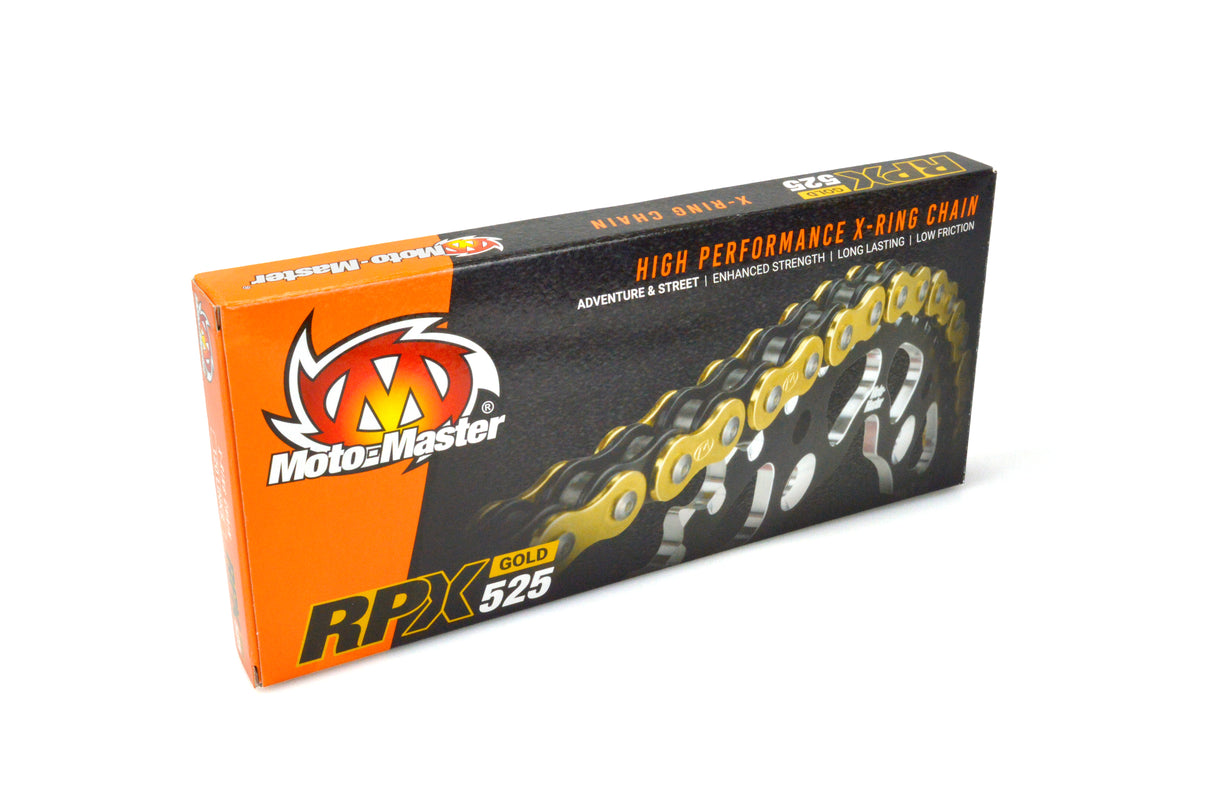 Moto-Master Road Chain RPX-525G X-ring, 120 links, Gold 652501 - Moto-Master 652501