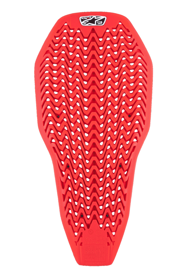 Alpinestars Plasma Insert Full Back Rugprotector Zwart en rood, vooraanzicht