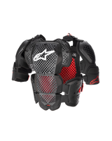 Alpinestars A-10 v2 Full Chest Bodyprotector Zwart en grijs, achteraanzicht