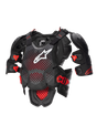 Alpinestars A-10 v2 Full Chest Bodyprotector Zwart en grijs, vooraanzicht