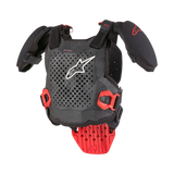 Alpinestars A-5 S Bodyprotector Junior Zwart, wit en rood, vooraanzicht