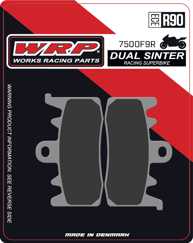 Brake Pads Dual Sinter DS Racing Superbike 7500 F9R