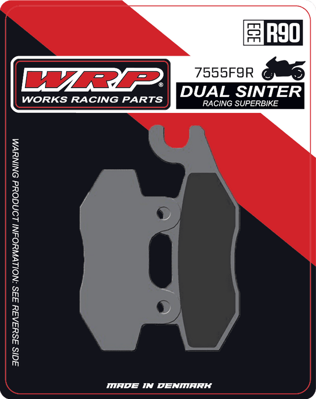 Brake Pads Dual Sinter DS Racing Superbike 7555 F9R