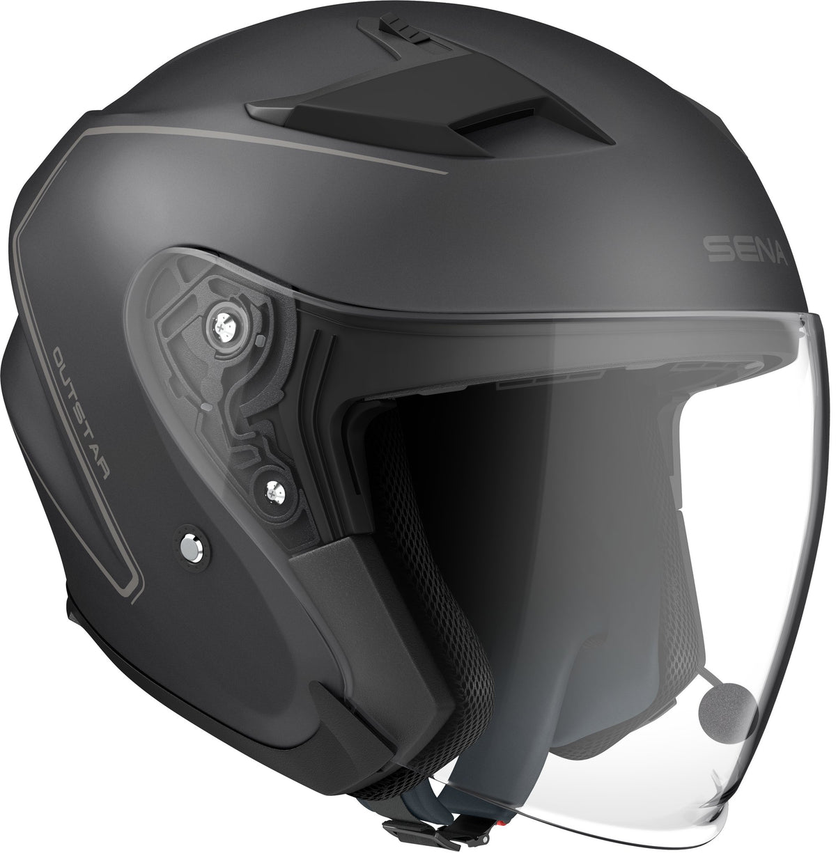 Sena Outstar 2 Helm Mat Zwart, motorhelm van Sena, productfoto 2